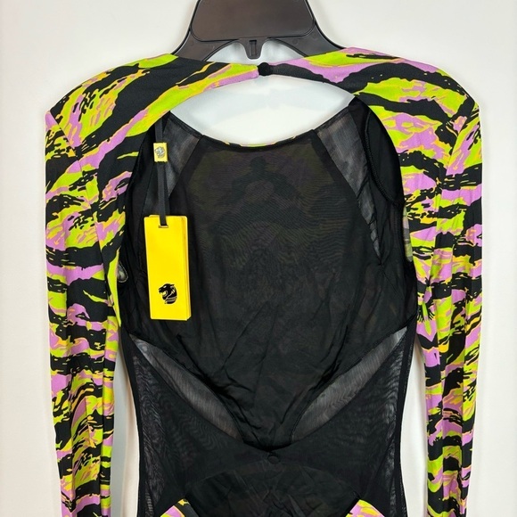 DUNDAS Vega Dress Short in Camo Tiger Size 36 - Picture 6 of 14